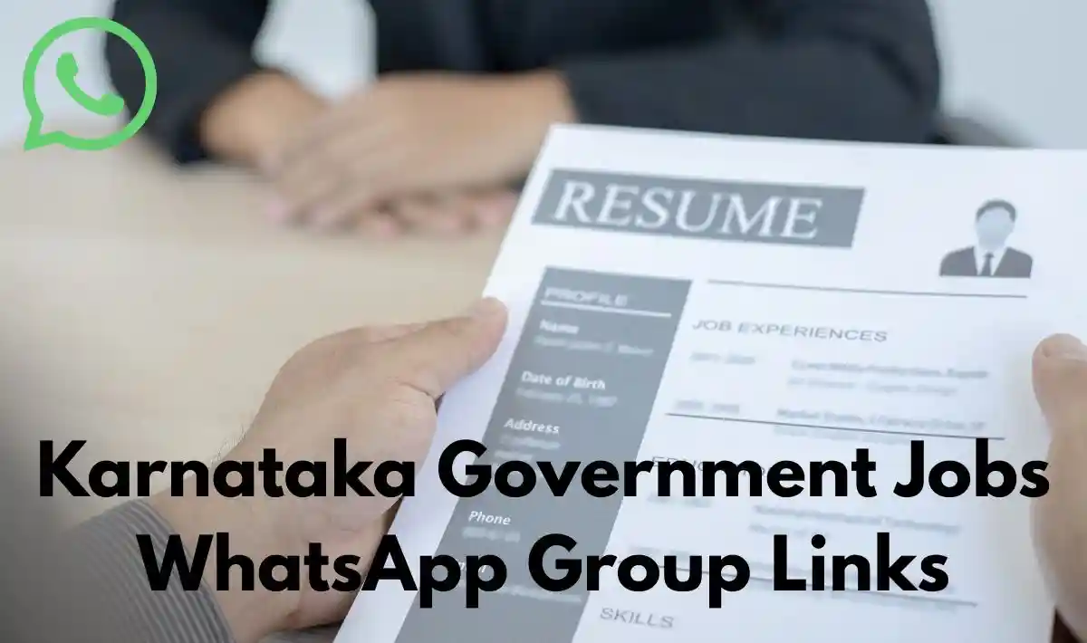 Karnataka Government Jobs WhatsApp Group Links