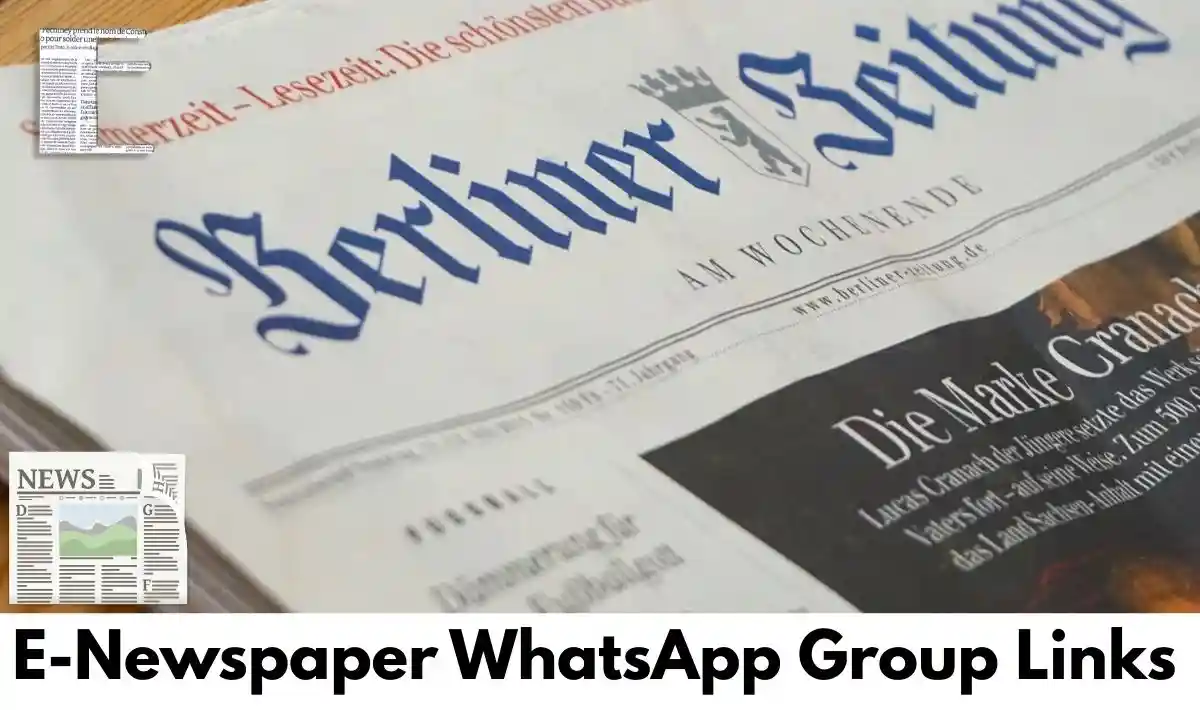 e-Newspaper WhatsApp Group Links 